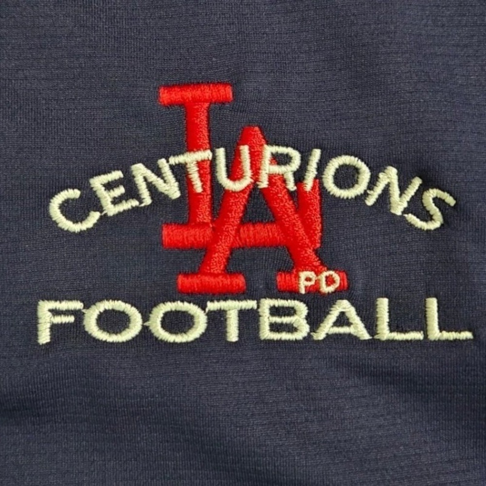 Holloway‎ LAPD Centurions Football Mens XL Navy Blue Long Sleeve Polo Shirt
